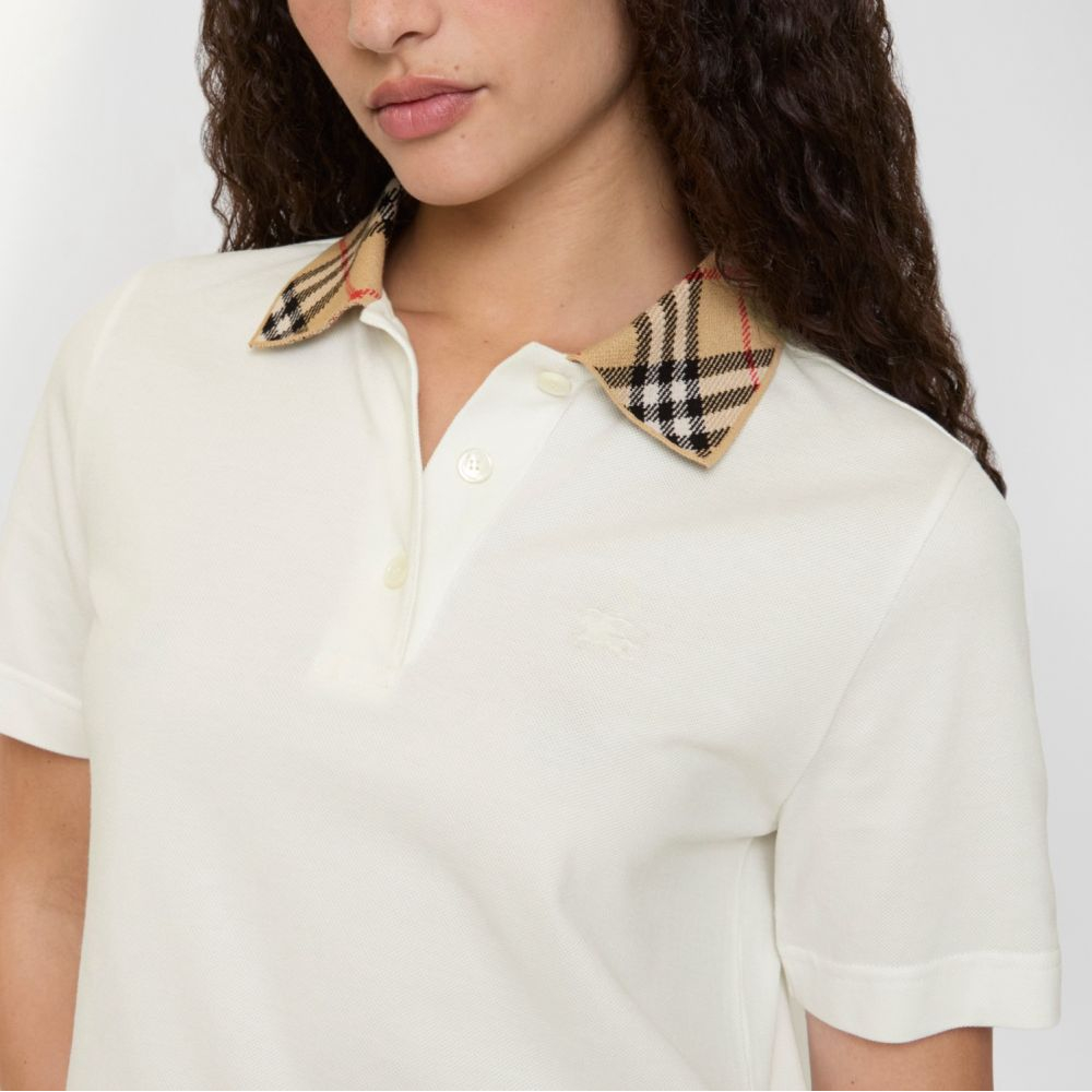 Polo 'Polo À Col Check En Cotonprix 475,00 € Coupe Droite' pour Femmes