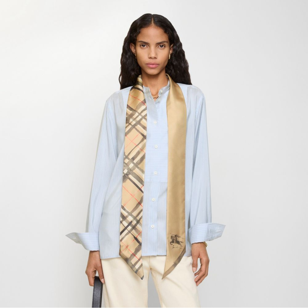 Foulard 'Watercolor Check' pour Femmes