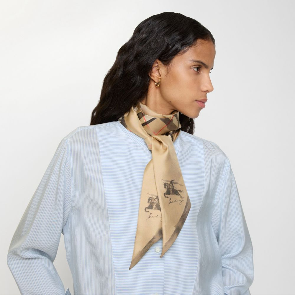 Foulard 'Watercolor Check' pour Femmes
