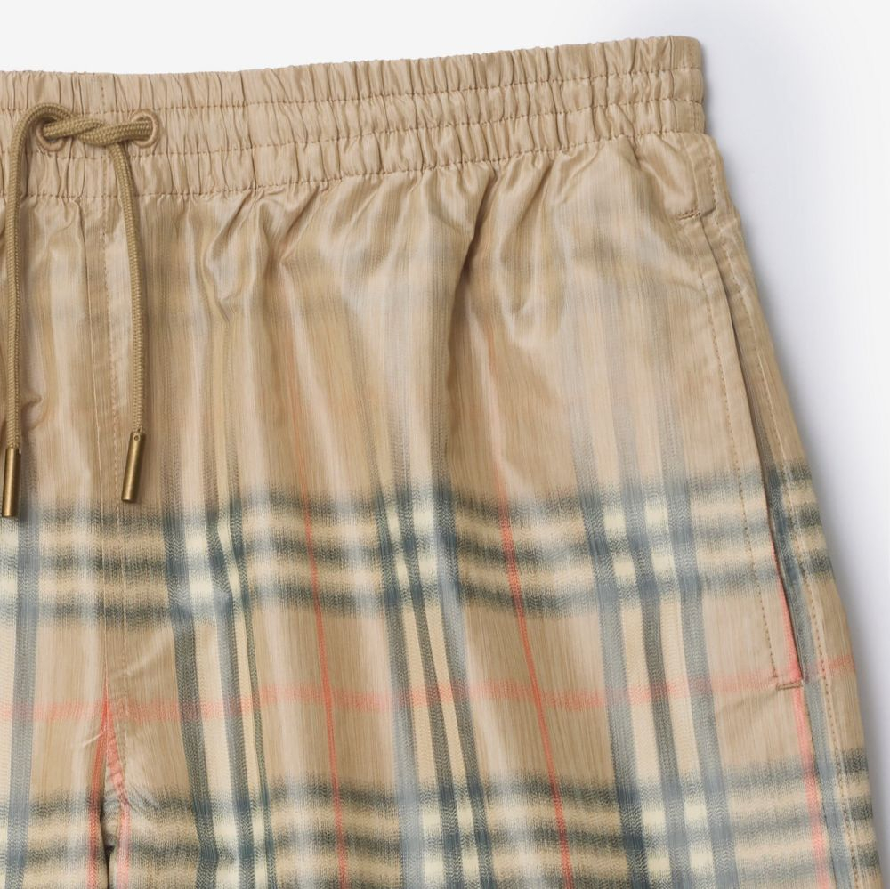 Short de bain 'Gradient Check' pour Hommes