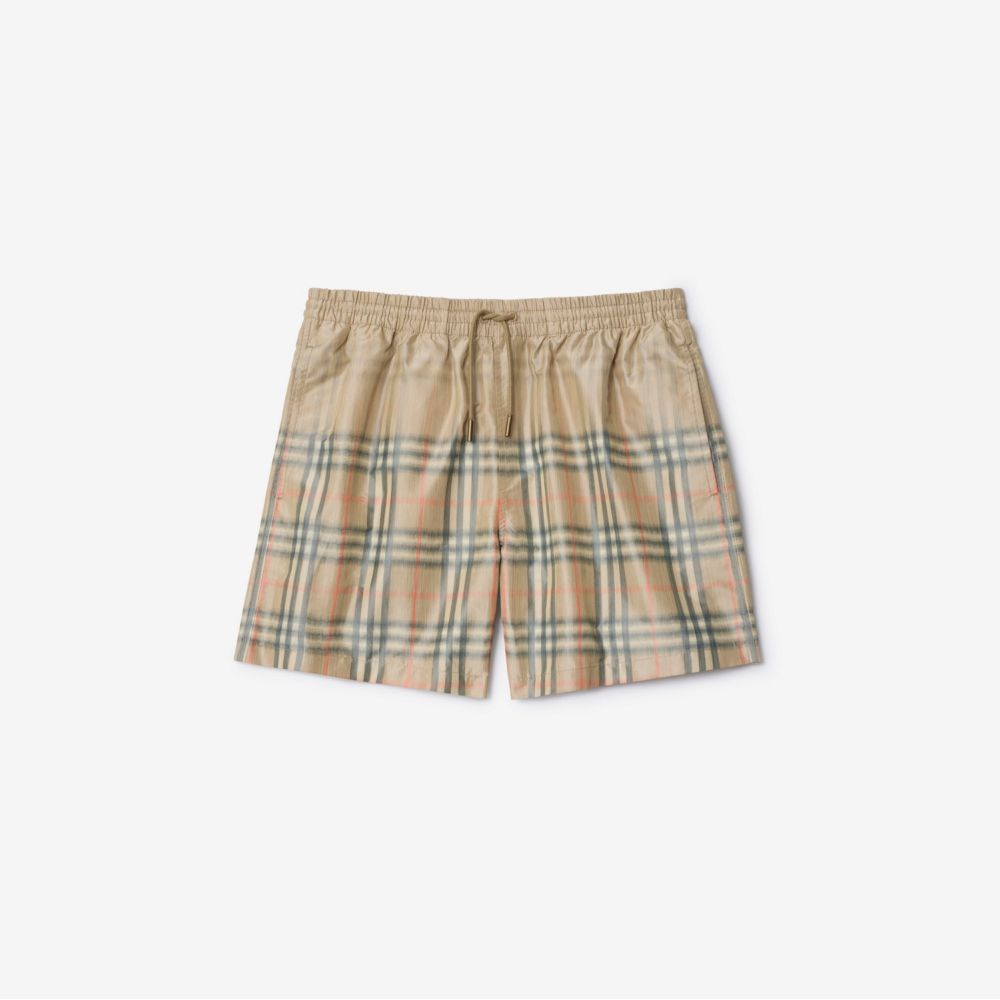 Short de bain 'Gradient Check' pour Hommes
