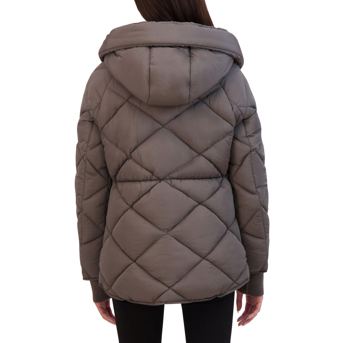 'Diamond Hooded' Gesteppte Jacke für Damen