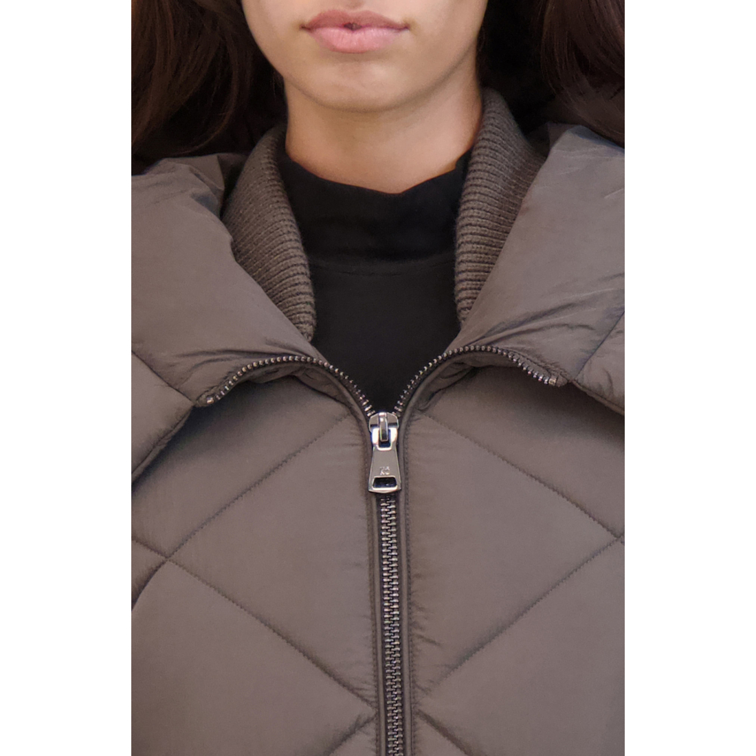 'Diamond Hooded' Gesteppte Jacke für Damen