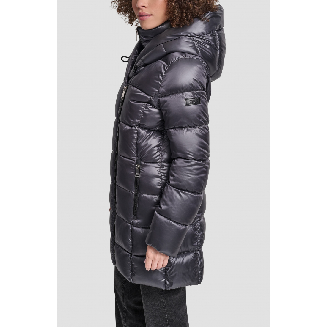 Women's 'Asymmetric Bib Packable' Puffer Coat