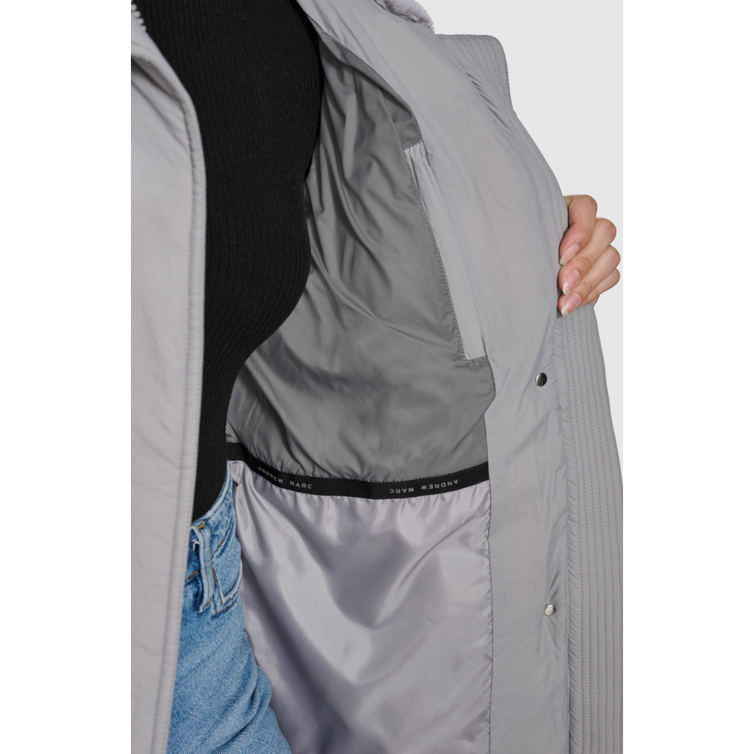 Manteau matelassé 'Laken Belted' pour Femmes