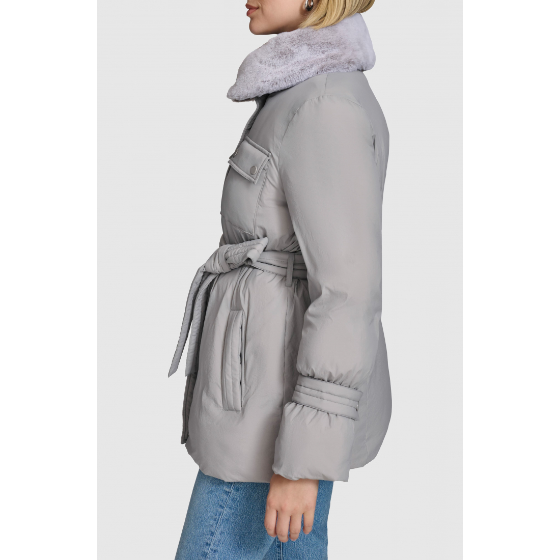 Manteau matelassé 'Laken Belted' pour Femmes