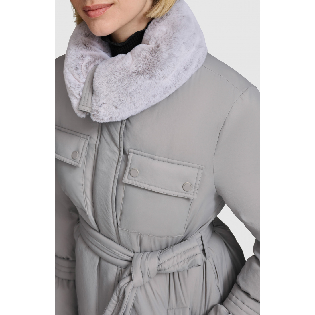 Manteau matelassé 'Laken Belted' pour Femmes