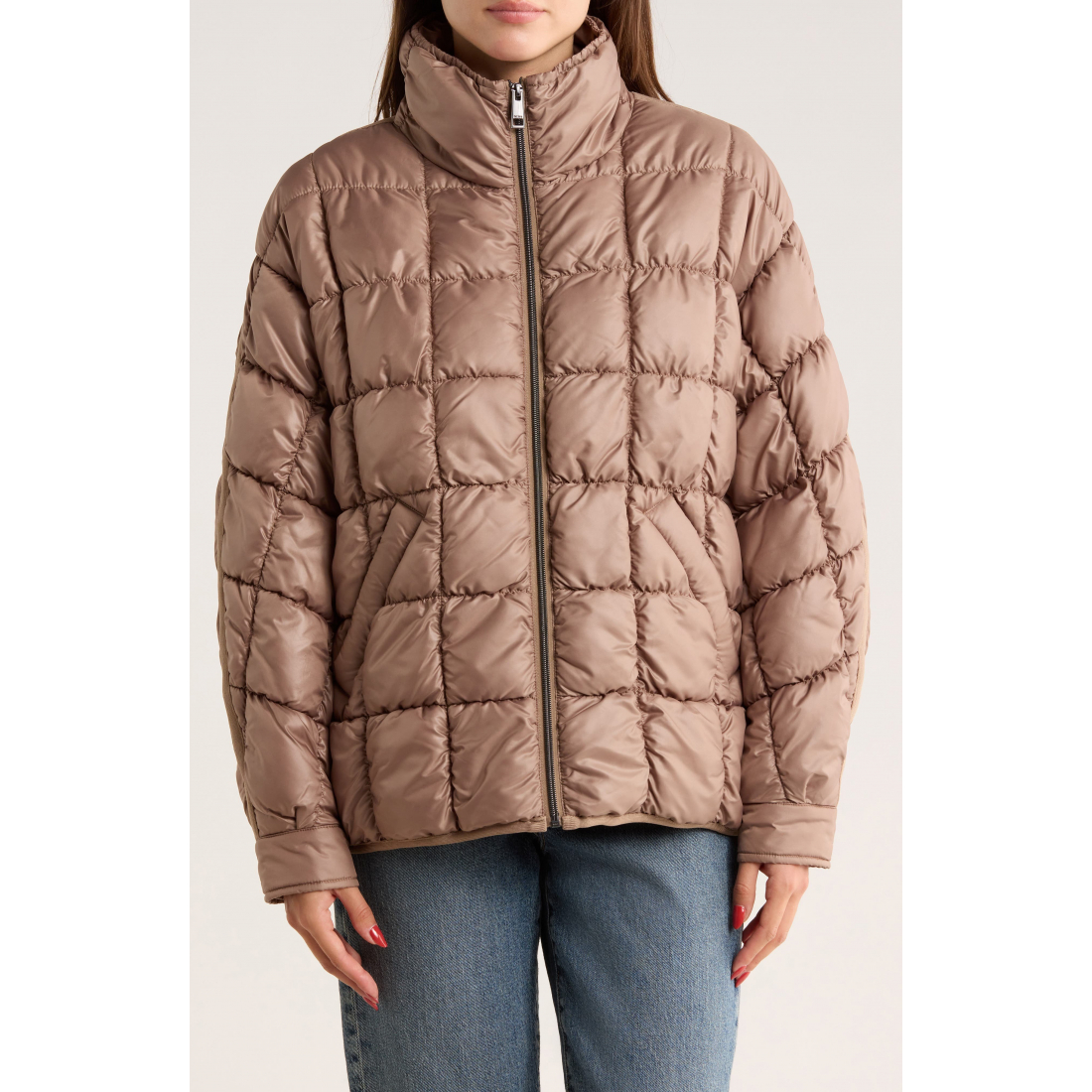 'Zip Quilted Short' Pufferjacke für Damen