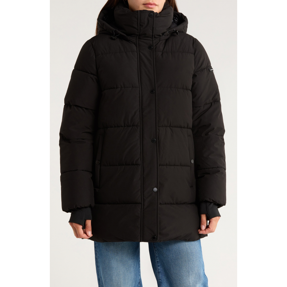 Women's 'Water Resistant Hooded' Puffer Jacket
