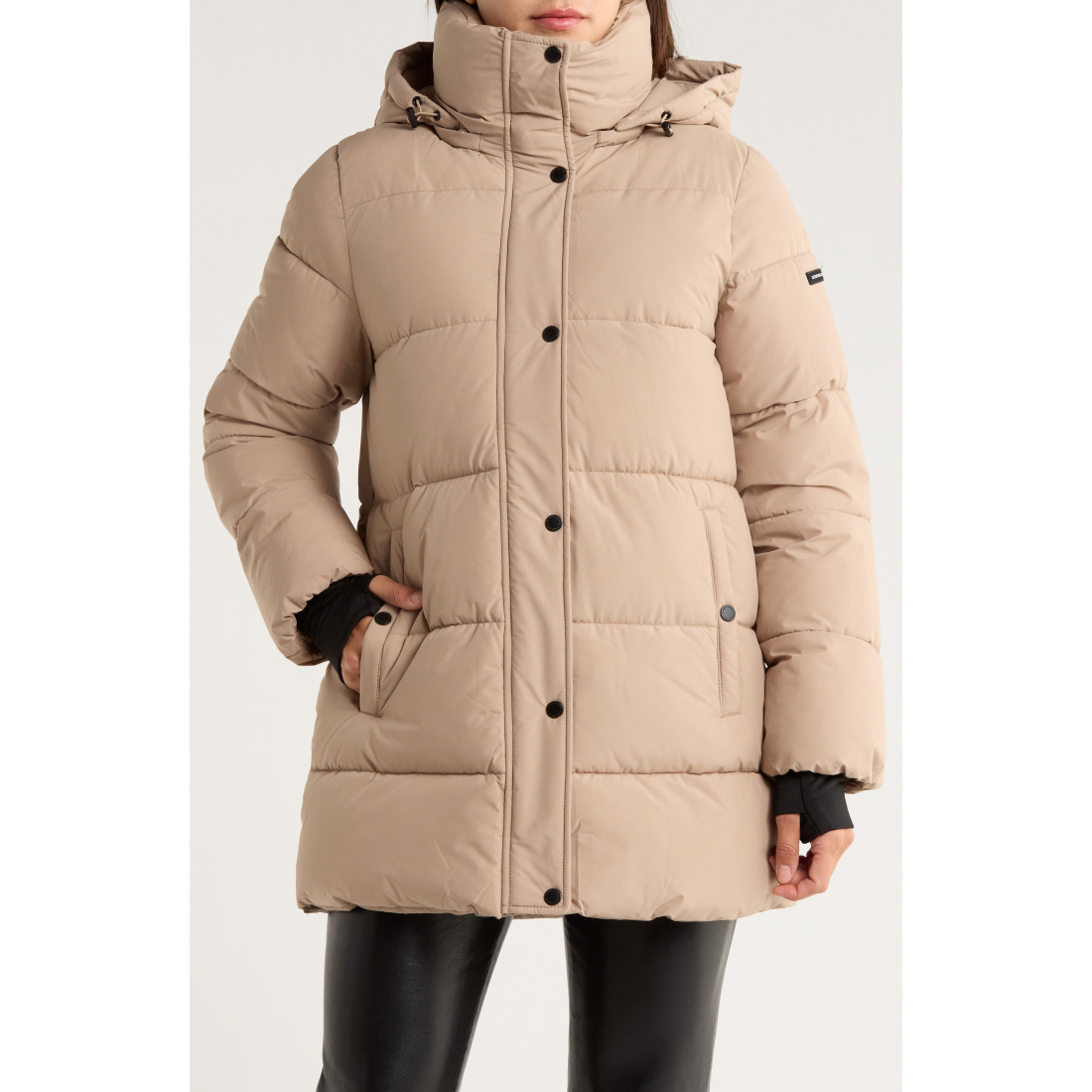 'Water Resistant Hooded' Pufferjacke für Damen