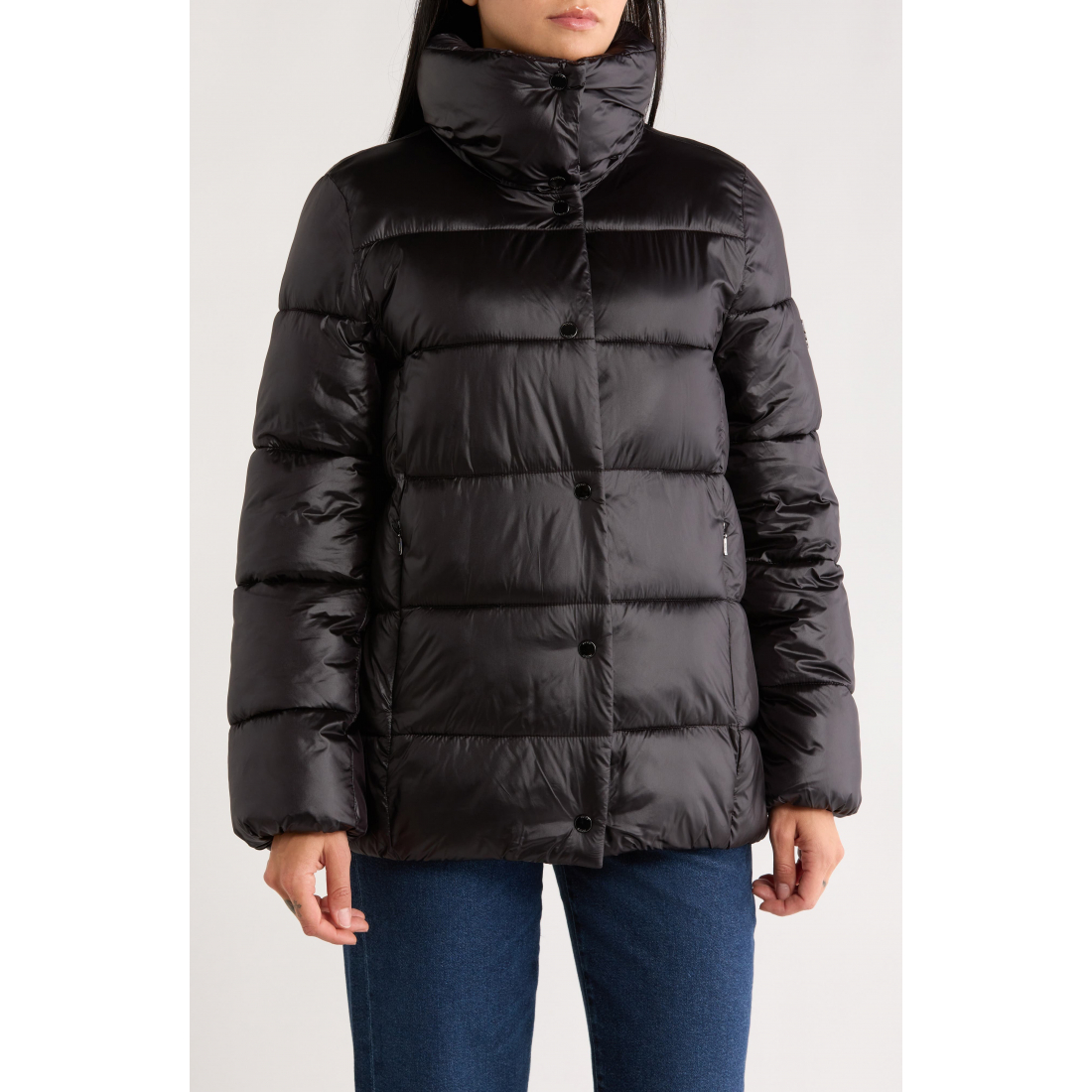 'Water Resistant Snap Front' Pufferjacke für Damen