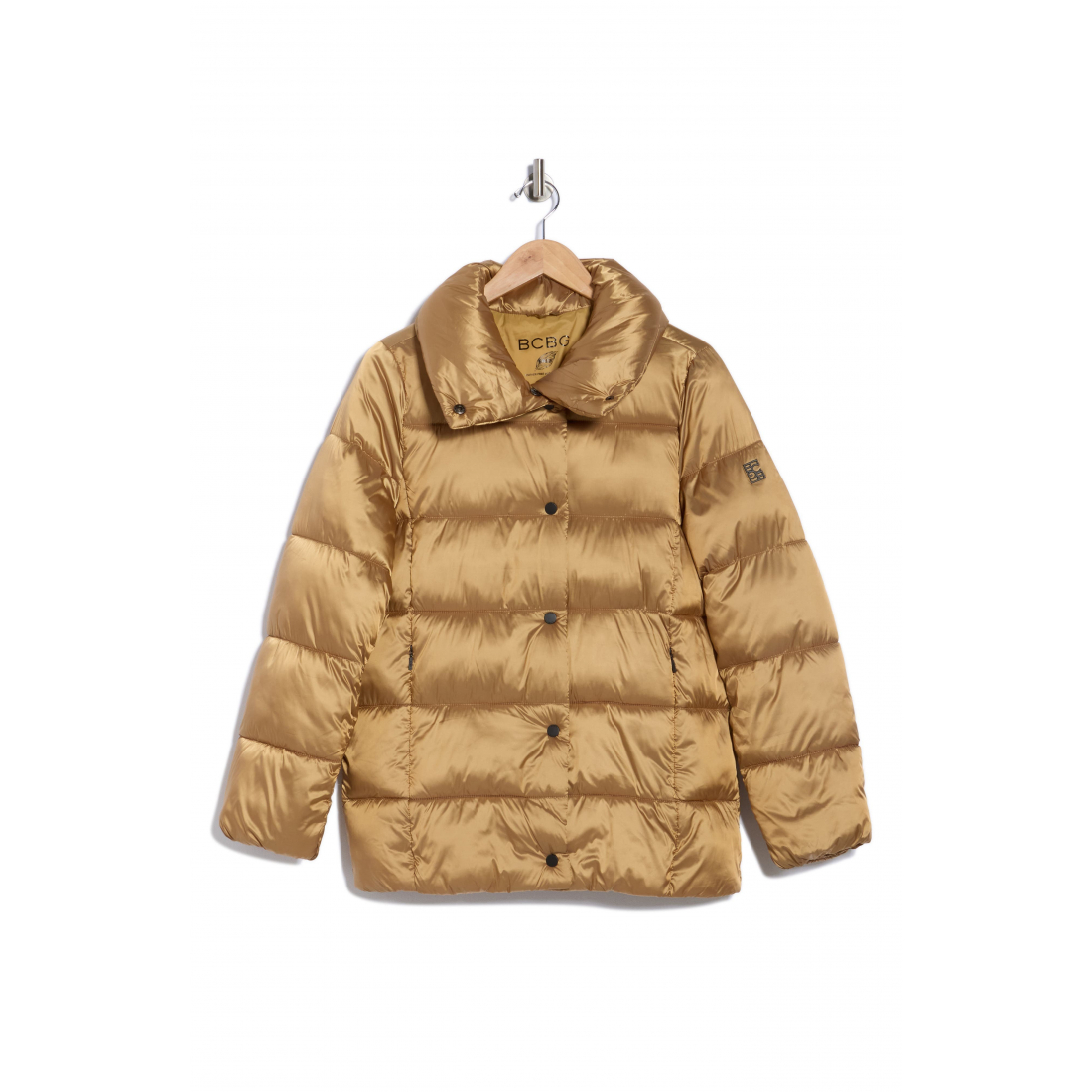 Women's 'Water Resistant Snap Front' Puffer Jacket