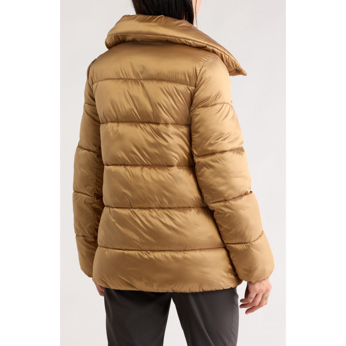 Women's 'Water Resistant Snap Front' Puffer Jacket