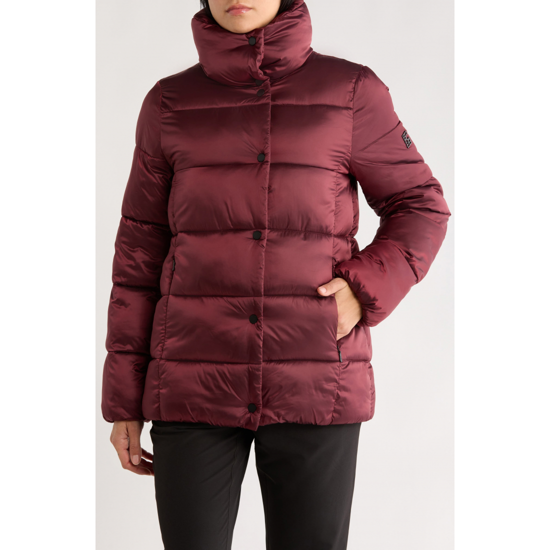 Women's 'Water Resistant Snap Front' Puffer Jacket