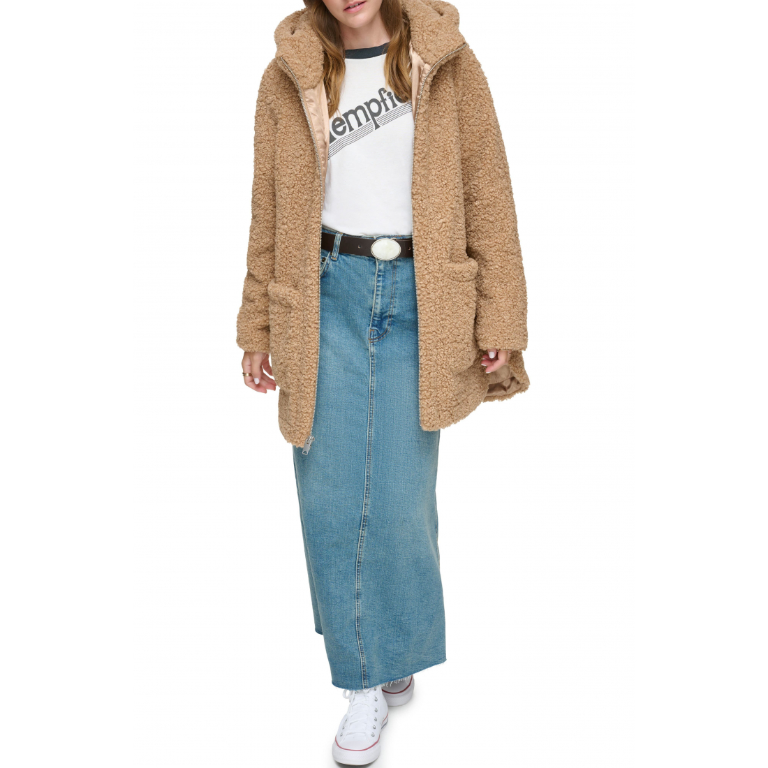 Manteau Teddy 'Seneca Hooded' pour Femmes