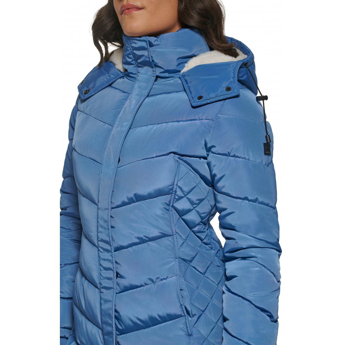 Women's 'Heavyweight Fleece Hood Quilted' Puffer Jacket