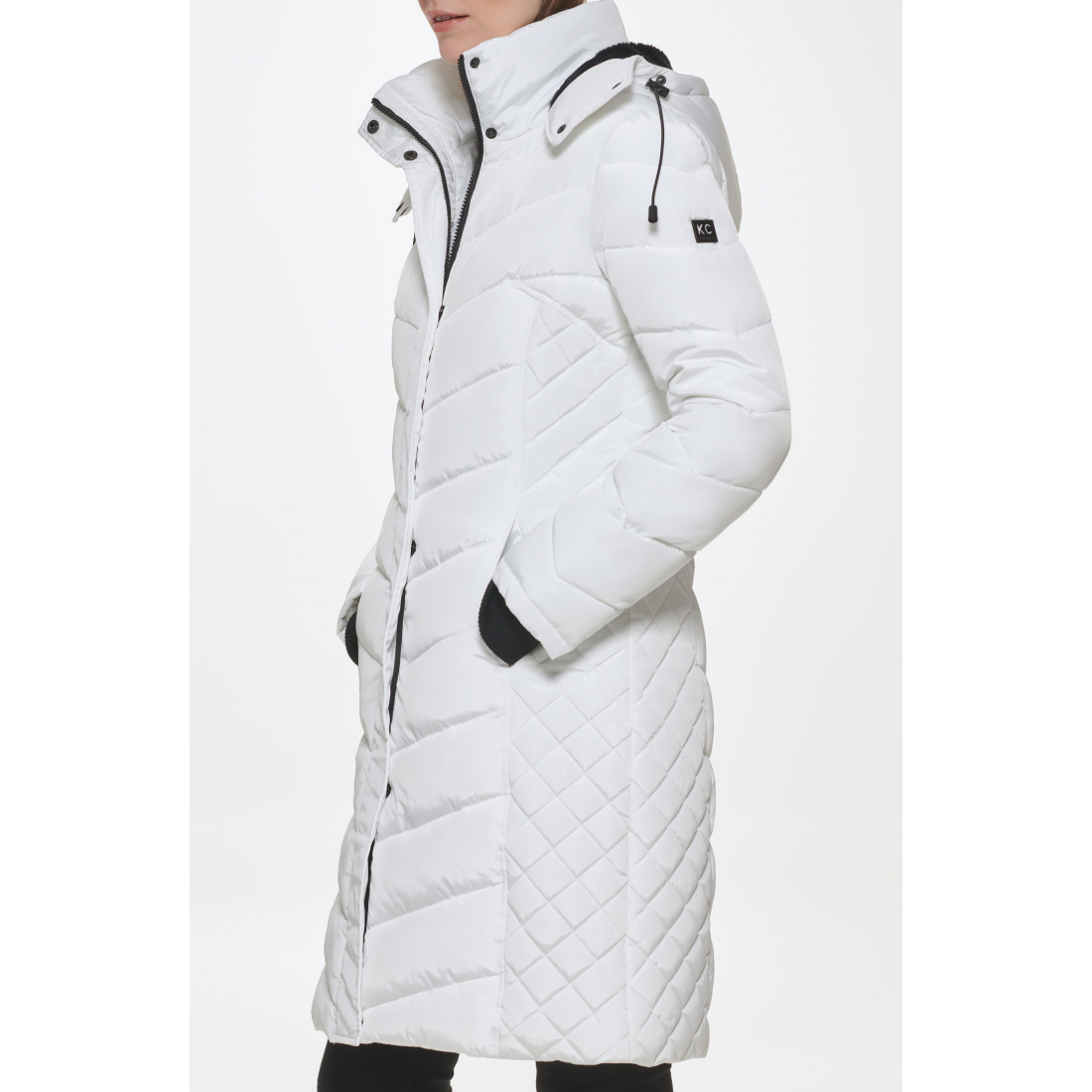 Women's 'Heavyweight Fleece Hood Quilted' Puffer Jacket