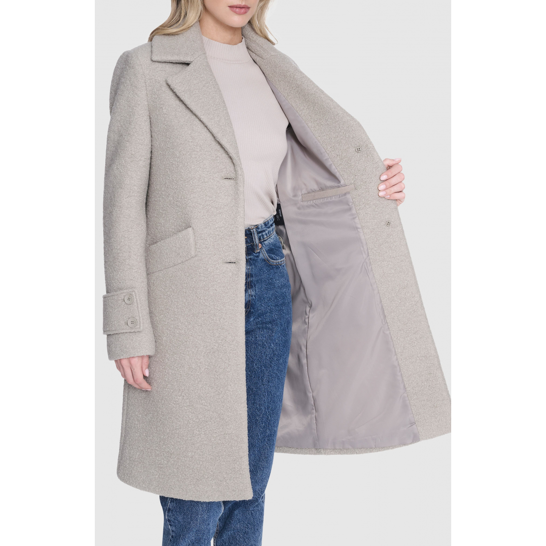 Manteau 'Regine Pressed Bouclé' pour Femmes