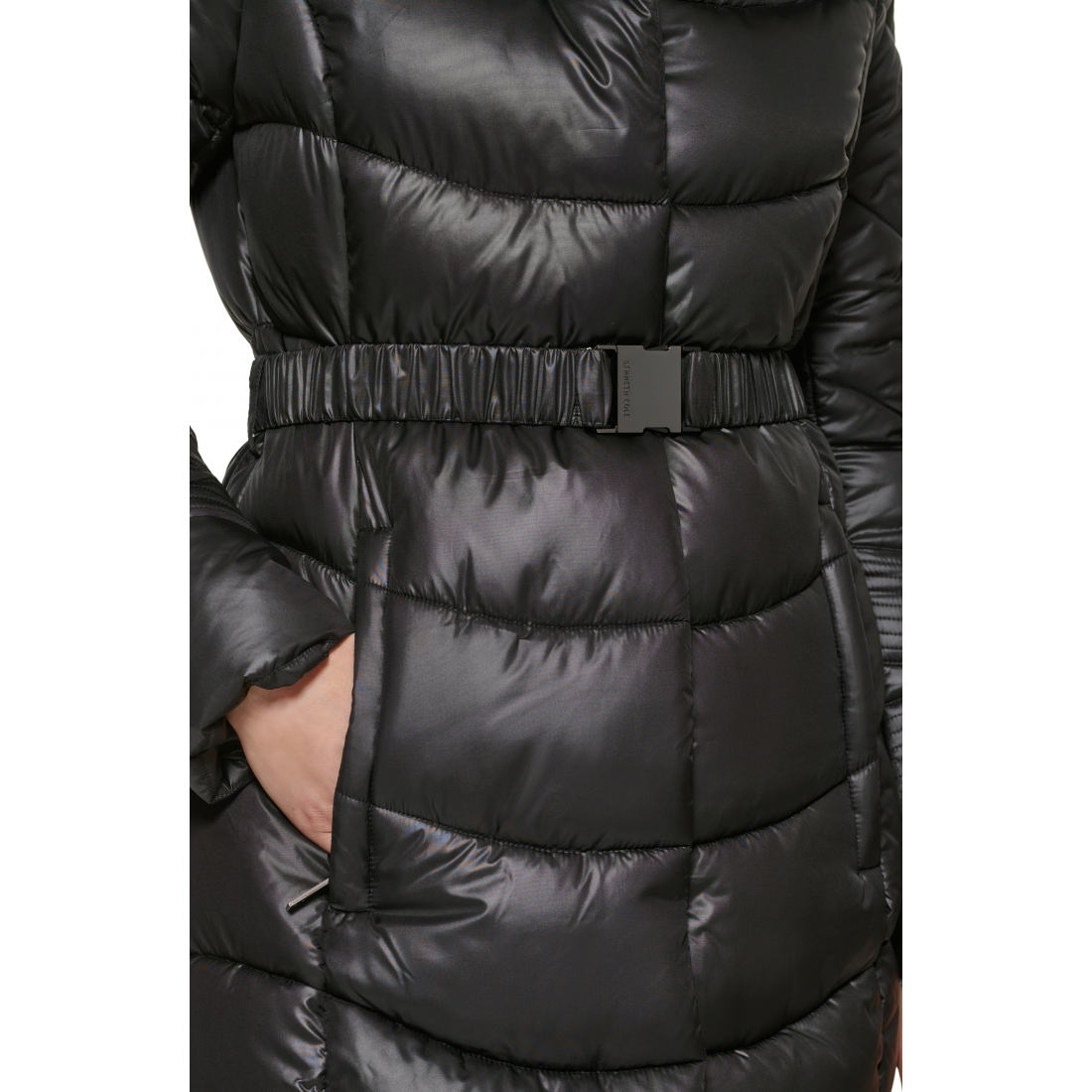 Veste matelassée 'Cire Belted Funnel Neck' pour Femmes