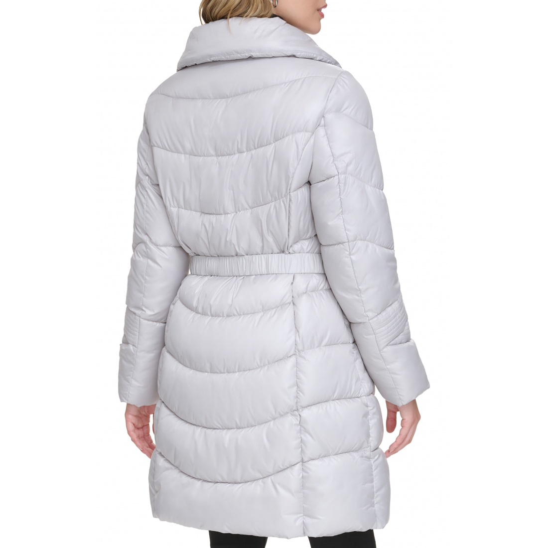 Veste matelassée 'Cire Belted Funnel Neck' pour Femmes