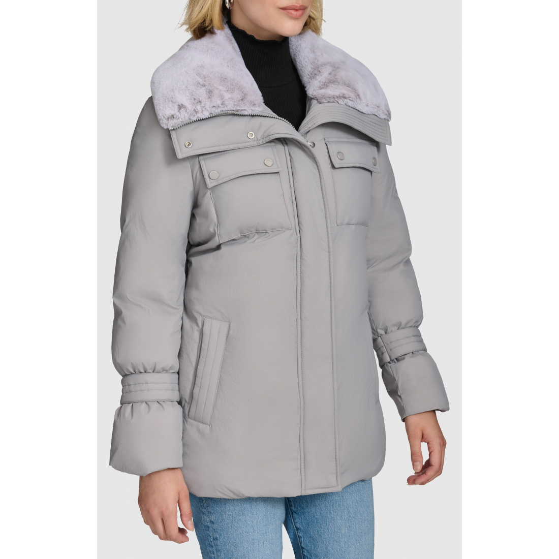 Manteau matelassé 'Laken Belted' pour Femmes