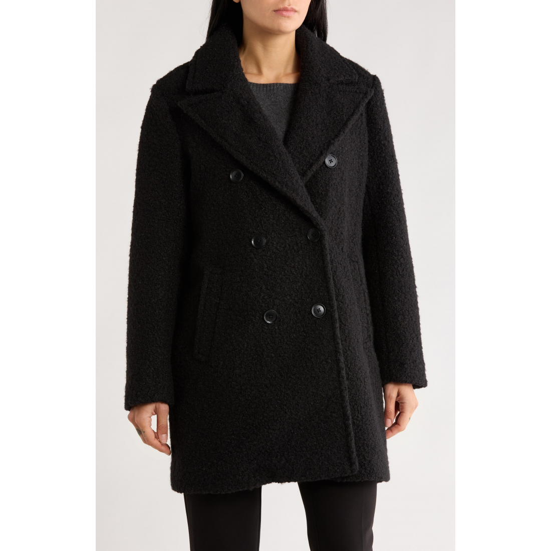 Manteau 'Missy Double Breasted Bouclé' pour Femmes