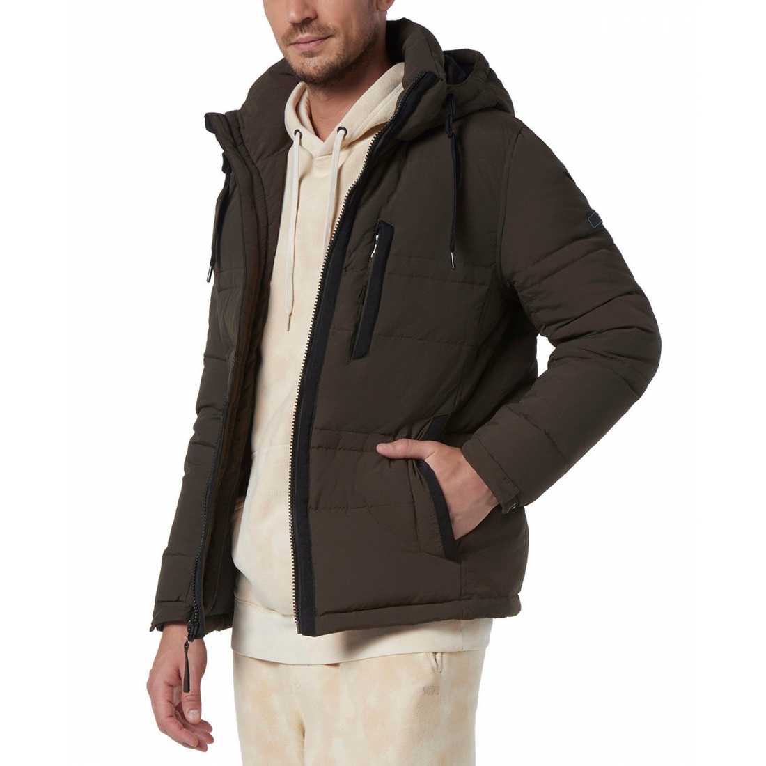 'Huxley Crinkle With Removable Hood' Daunenjacke für Herren