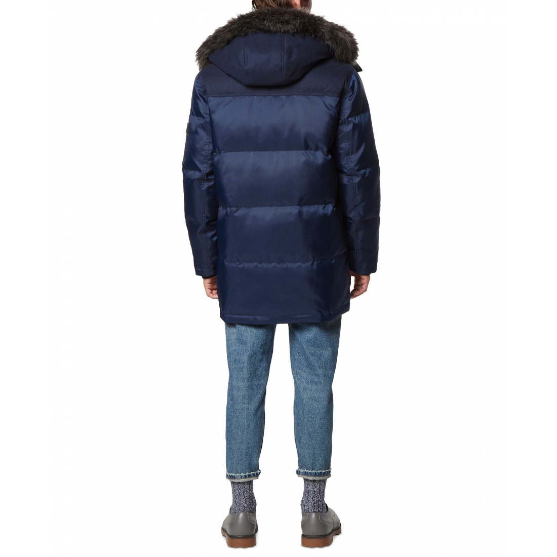 Men's 'Tripp Oxford Poly & Faux Combo Down' Parka