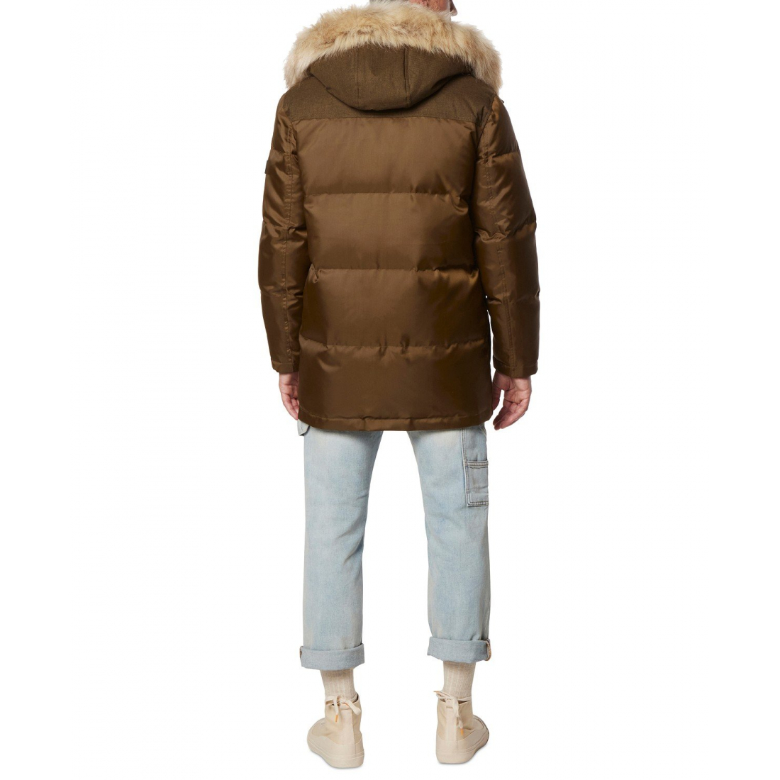 Men's 'Tripp Oxford Poly & Faux Combo Down' Parka