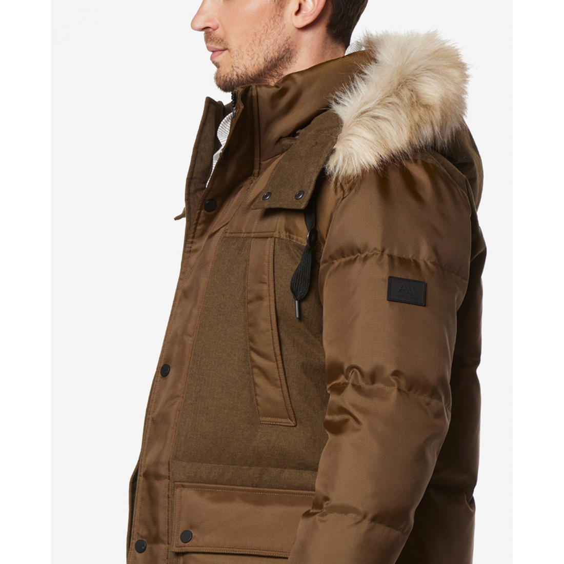 Men's 'Tripp Oxford Poly & Faux Combo Down' Parka