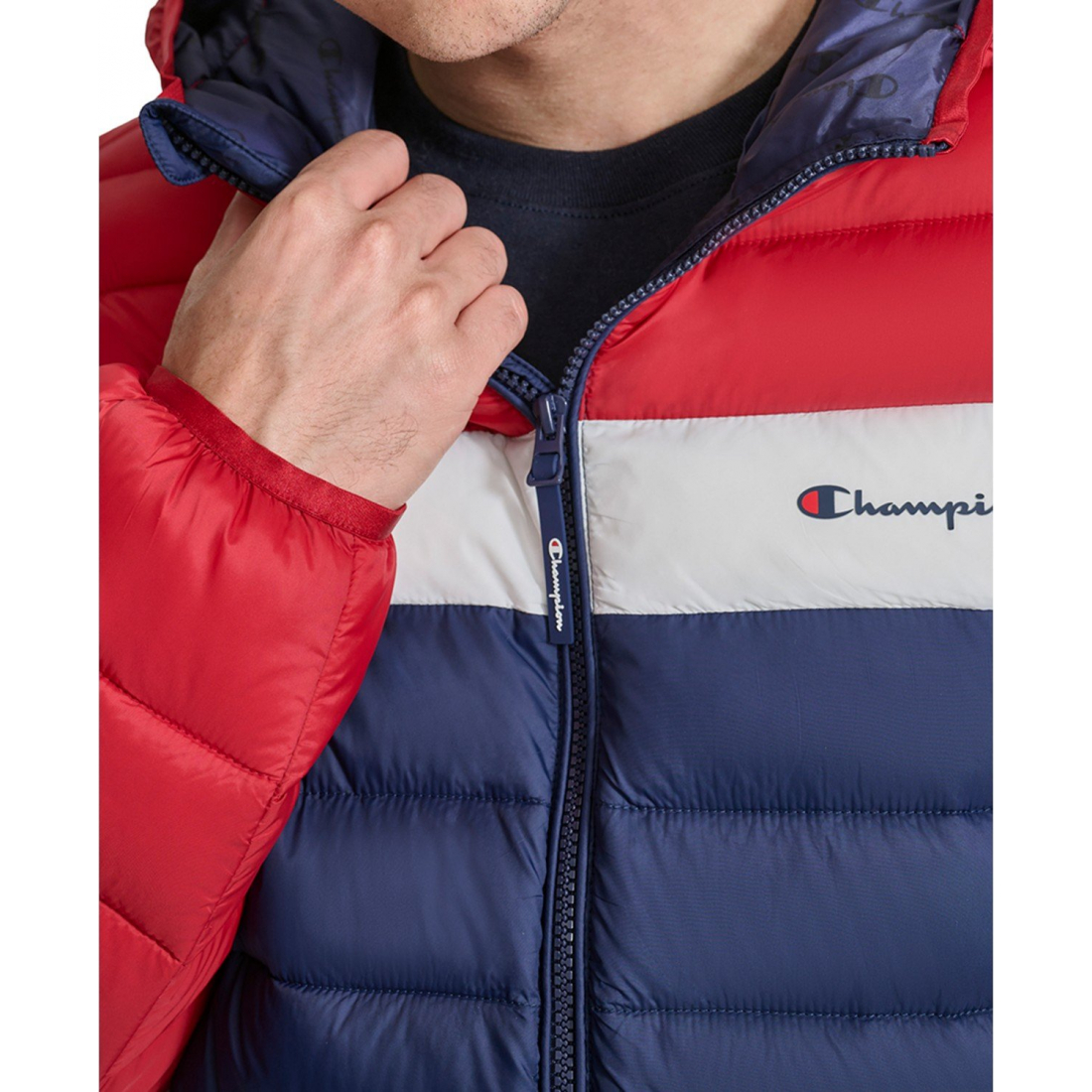 'Performance Hooded' Gesteppte Jacke für Herren