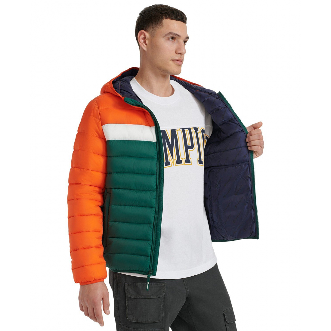 'Performance Hooded' Gesteppte Jacke für Herren