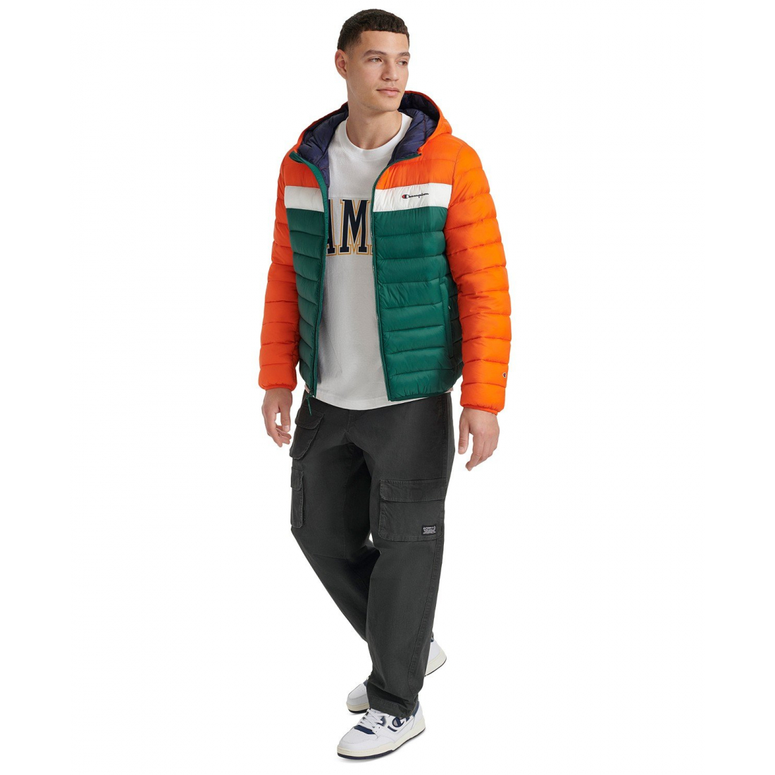 'Performance Hooded' Gesteppte Jacke für Herren