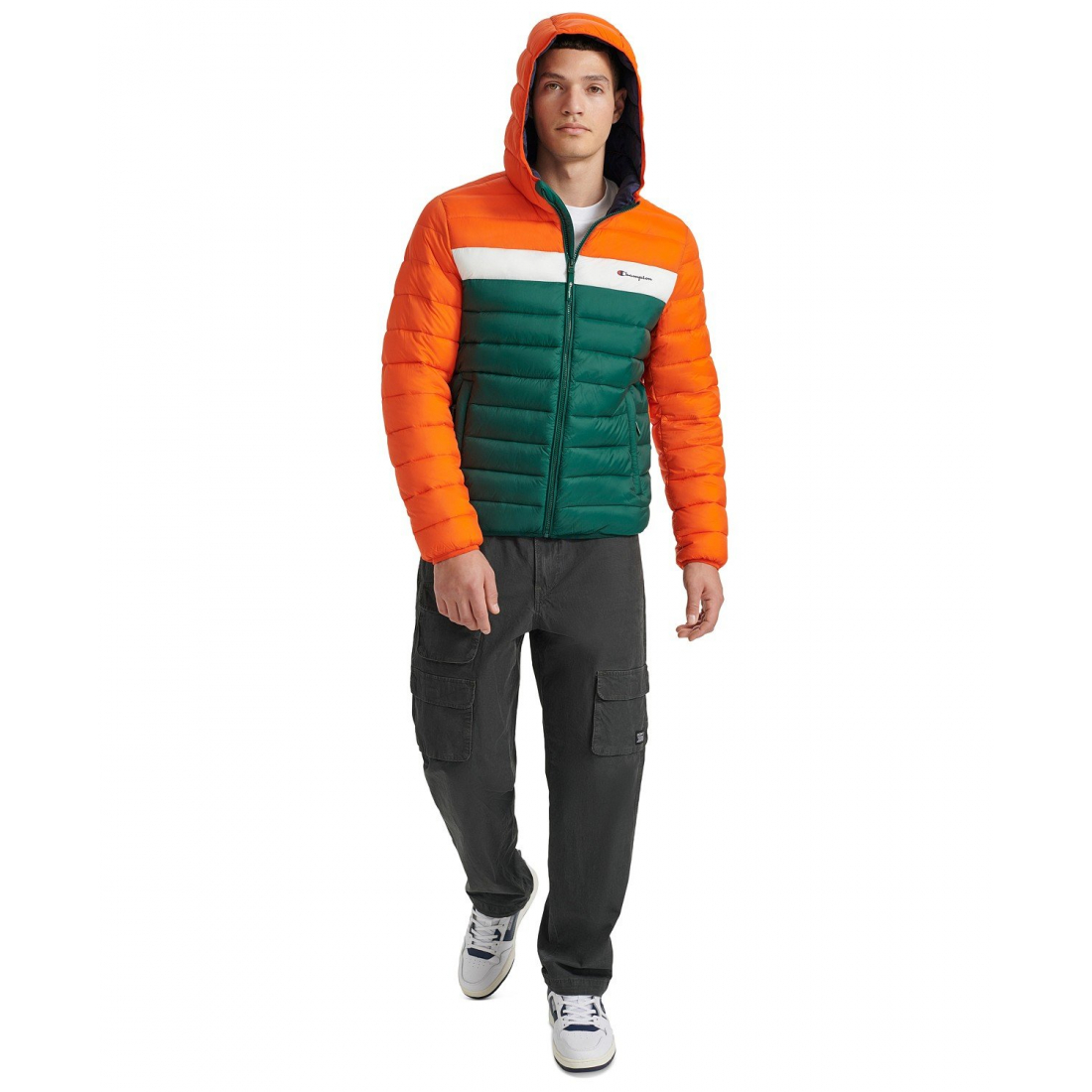 'Performance Hooded' Gesteppte Jacke für Herren