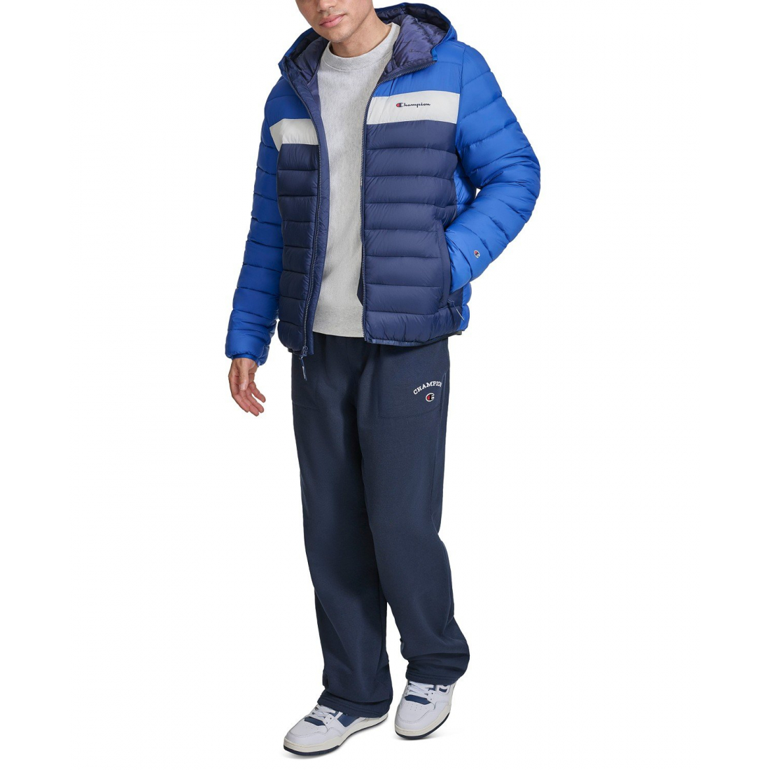 'Performance Hooded' Gesteppte Jacke für Herren