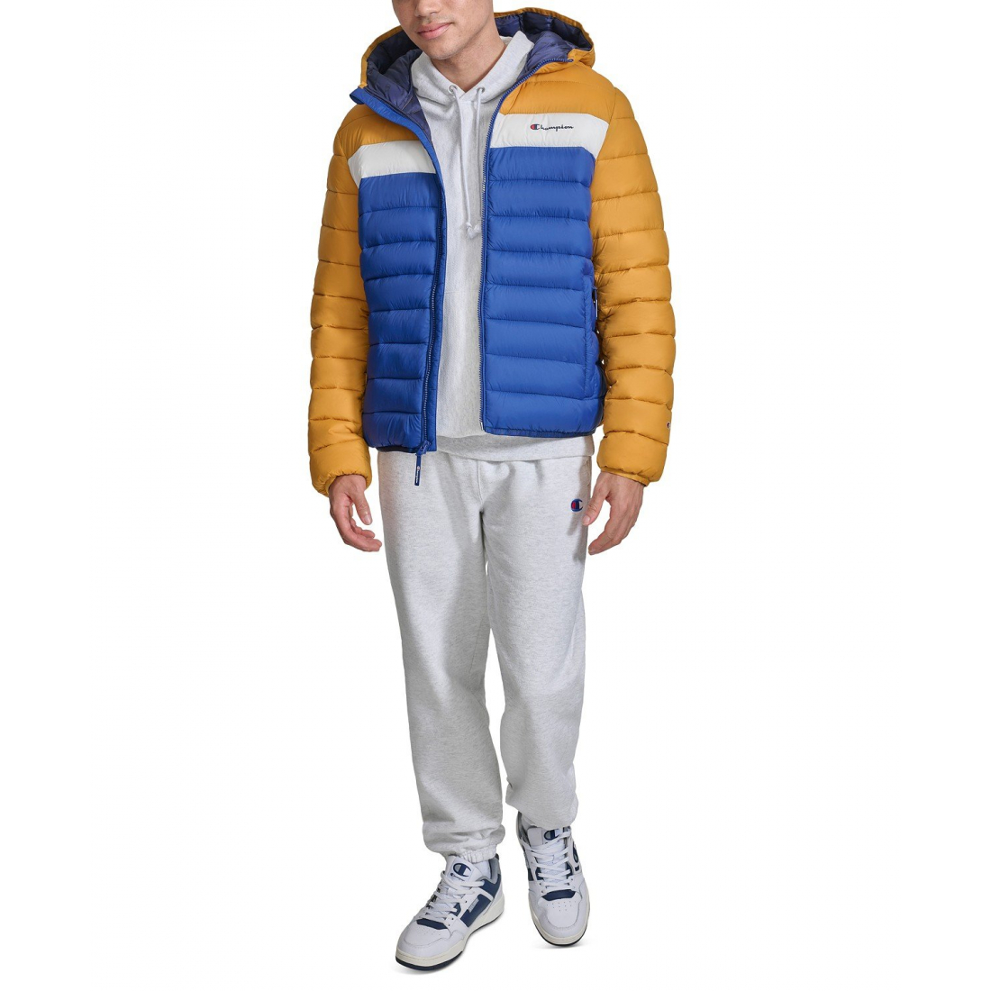 'Performance Hooded' Gesteppte Jacke für Herren