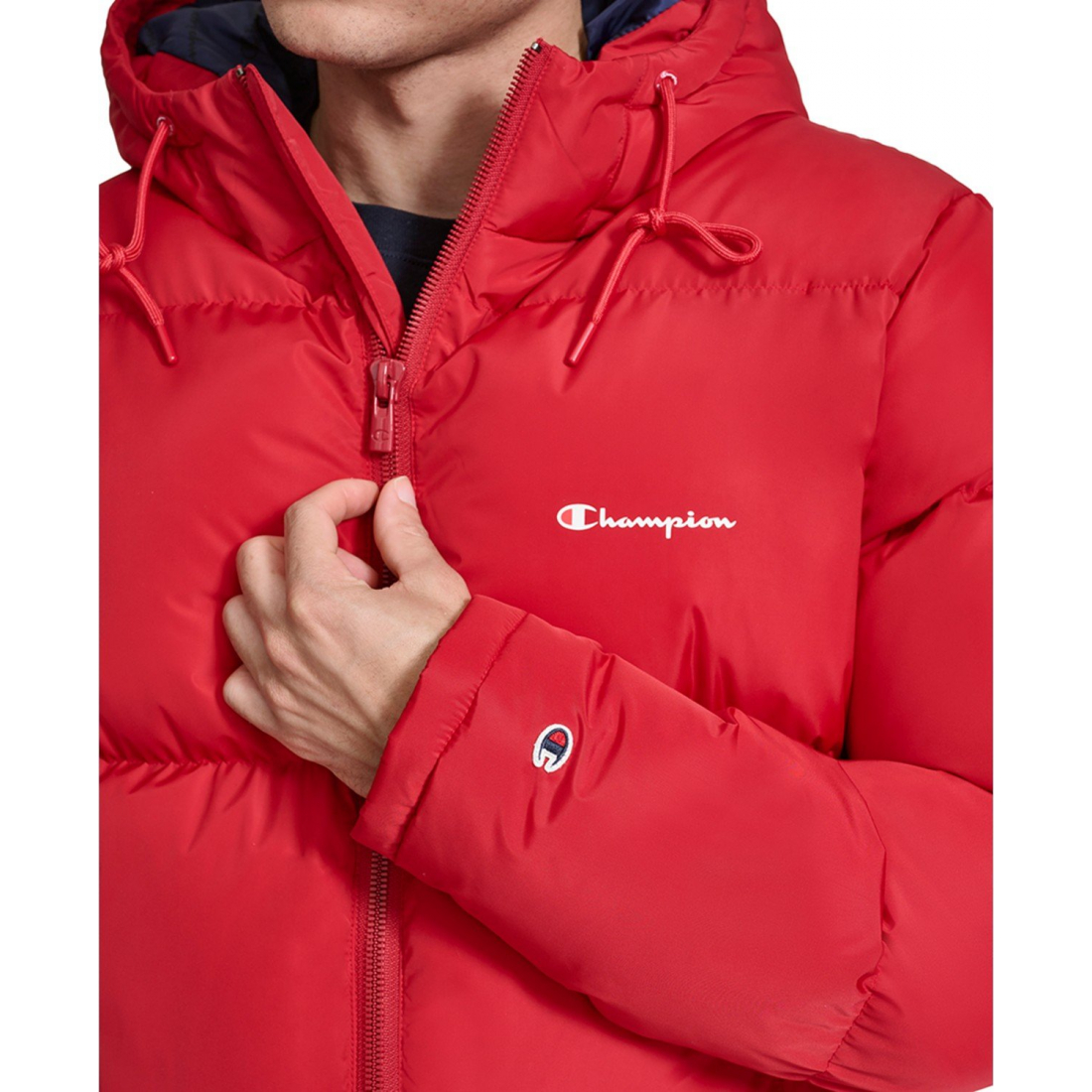 'Quilted Full-Zip Hooded' Pufferjacke für Herren