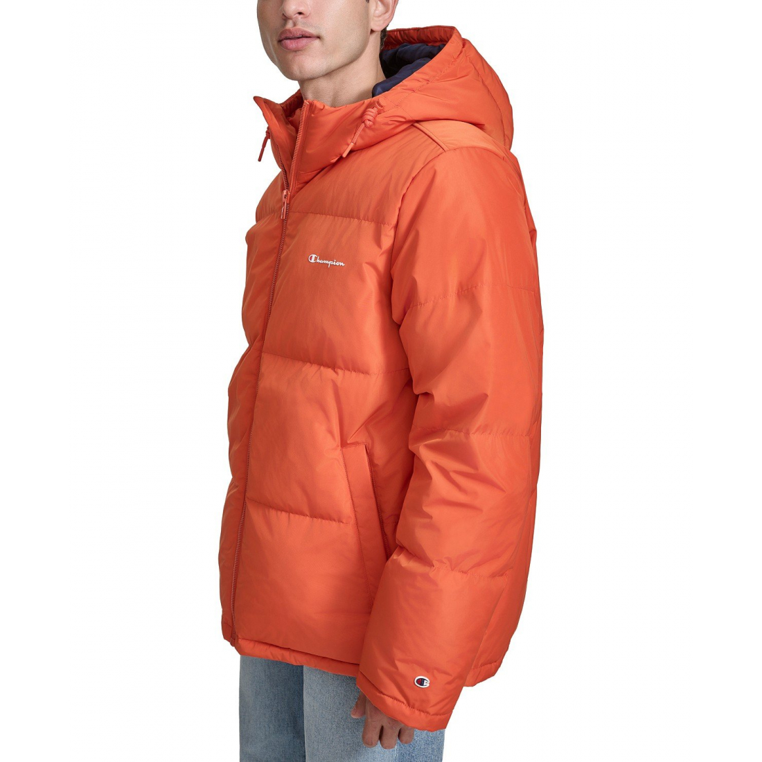 'Quilted Full-Zip Hooded' Pufferjacke für Herren