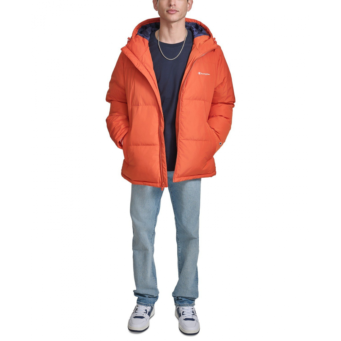 'Quilted Full-Zip Hooded' Pufferjacke für Herren