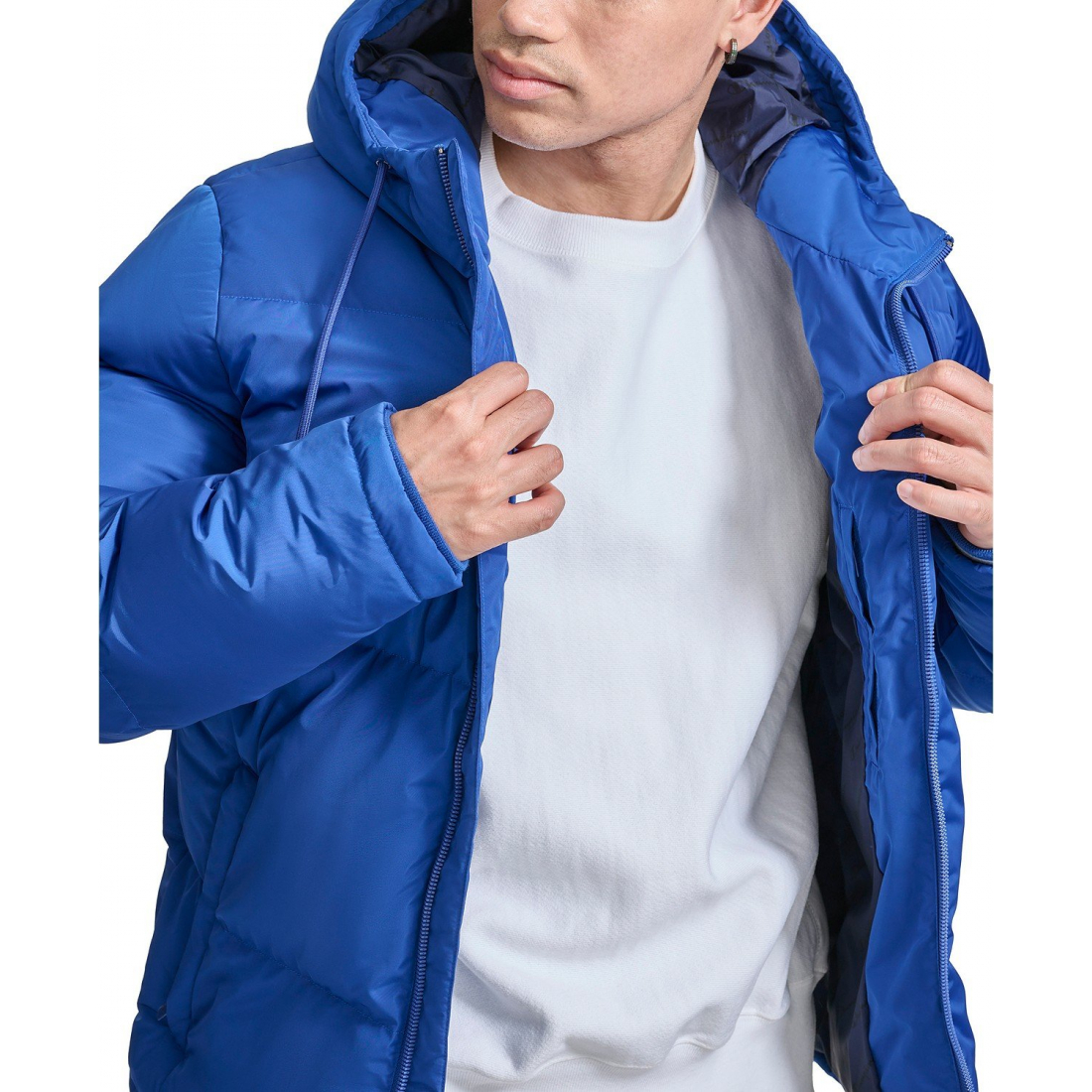 'Quilted Full-Zip Hooded' Pufferjacke für Herren