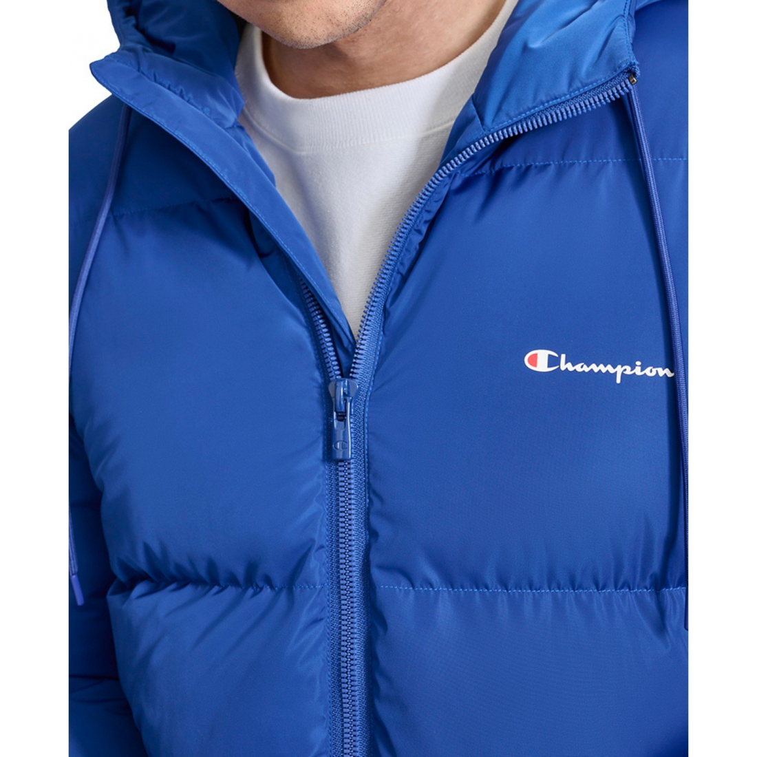 'Quilted Full-Zip Hooded' Pufferjacke für Herren