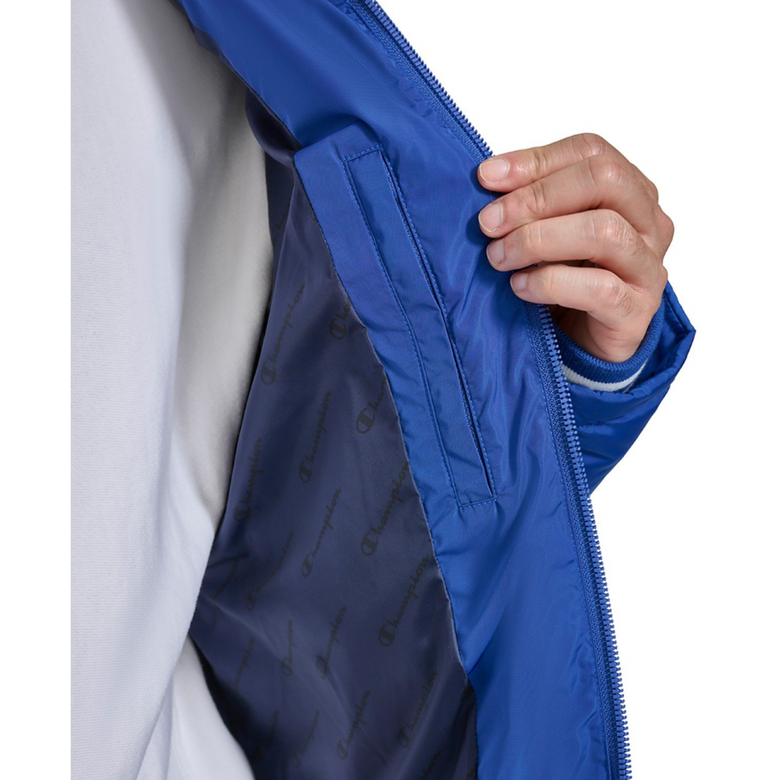 'Quilted Full-Zip Hooded' Pufferjacke für Herren