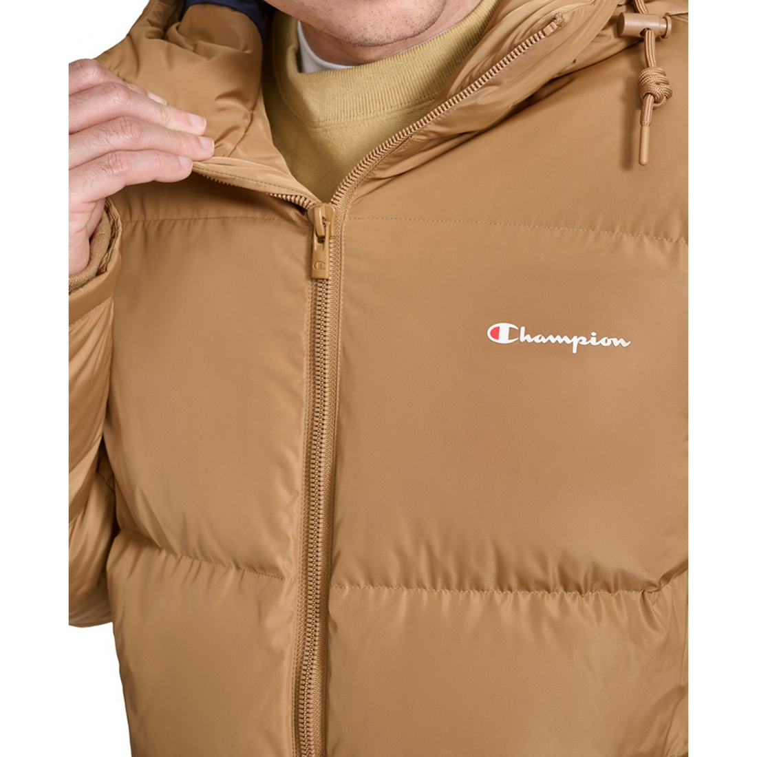 'Quilted Full-Zip Hooded' Pufferjacke für Herren