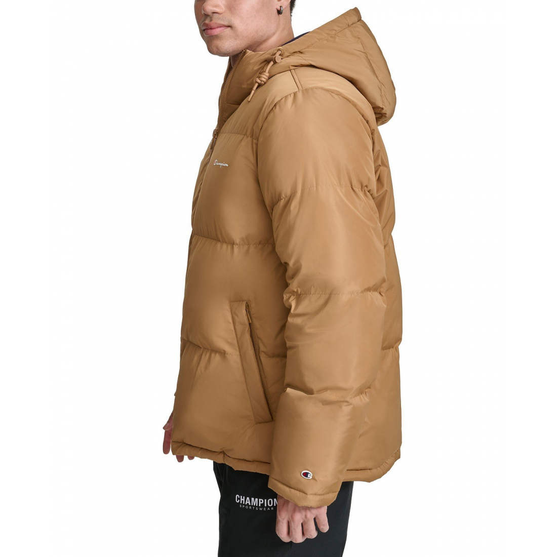 'Quilted Full-Zip Hooded' Pufferjacke für Herren