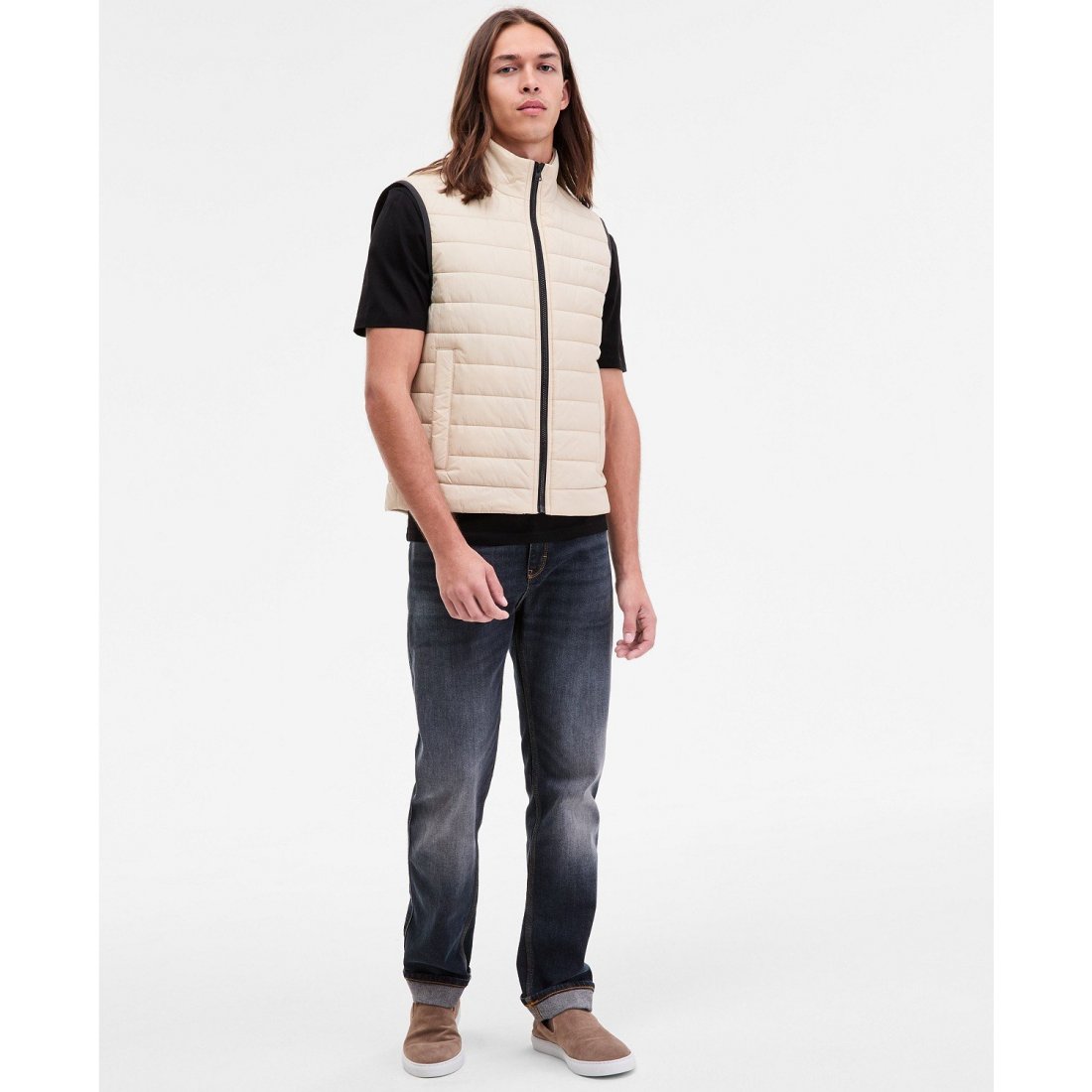 Gilet matelassé 'Barvino2435 Slim-Fit Full-Zip' pour Hommes