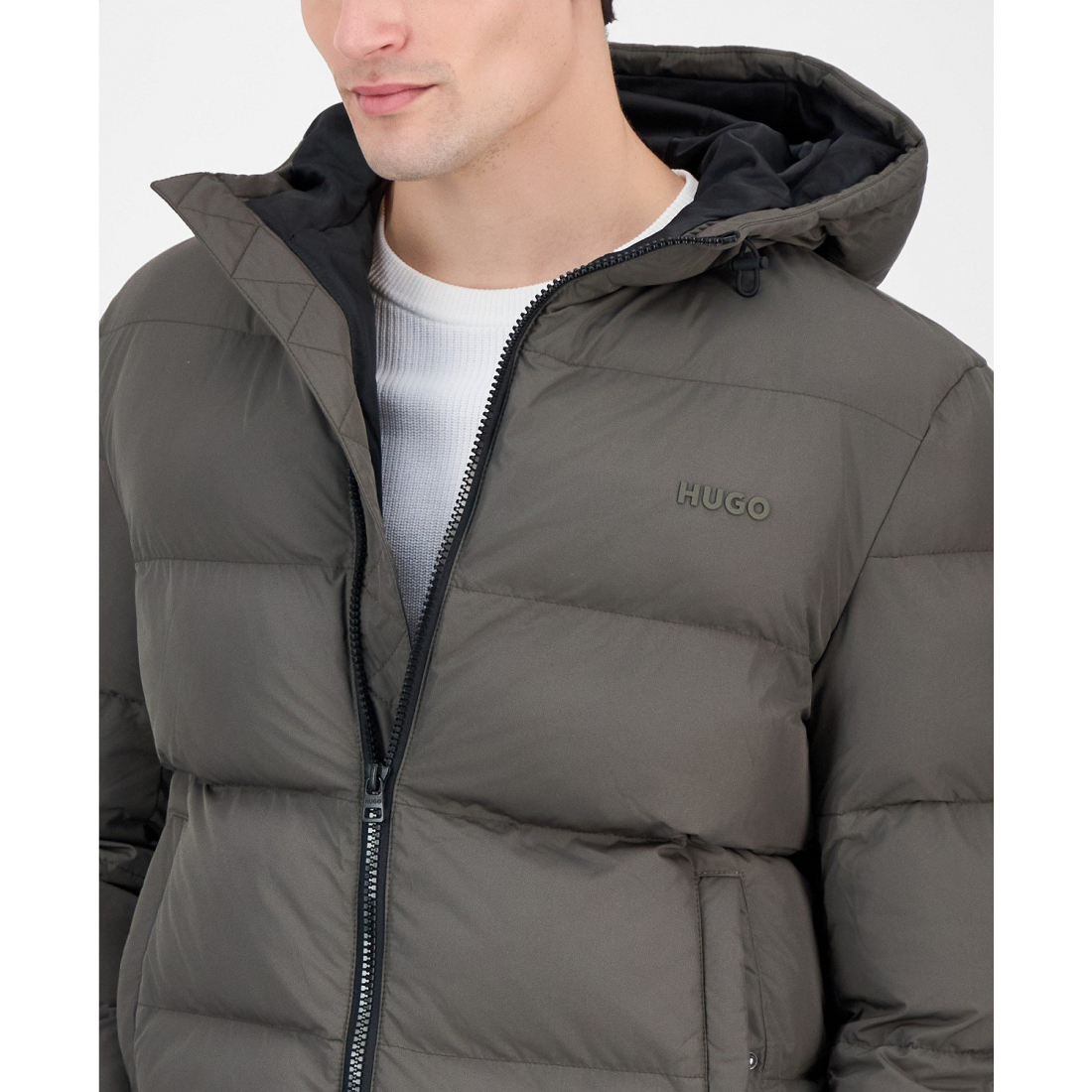 Veste matelassée 'Beazly2436 Slim-Fit Quilted Full-Zip Hooded' pour Hommes
