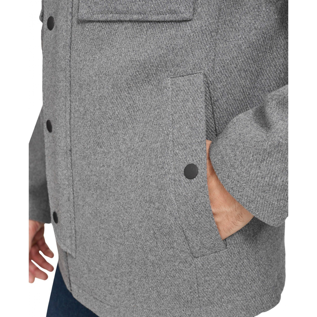 Veste matelassée 'Full-Zip Twill Field Removable Hood' pour Hommes