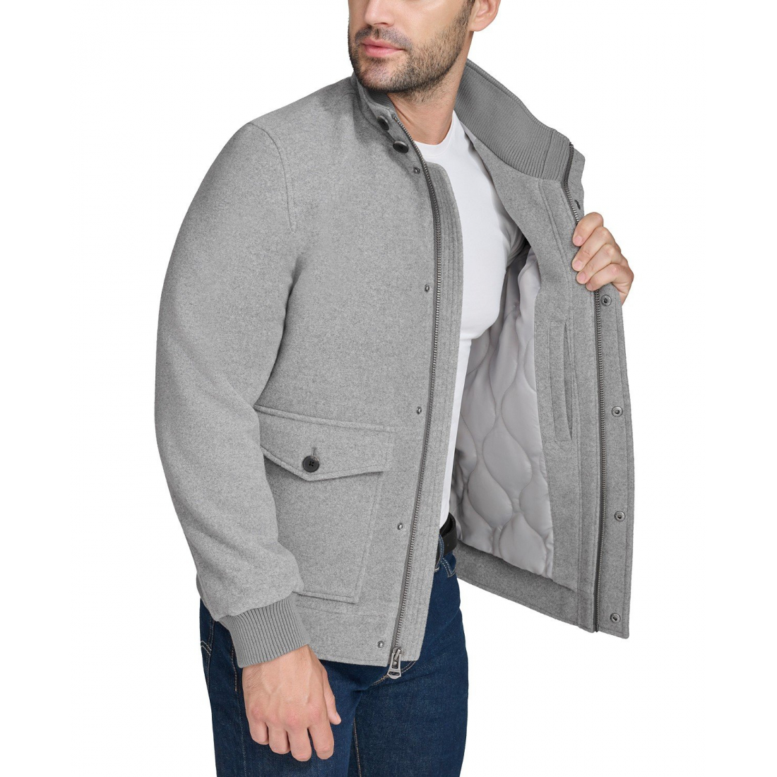 Blouson bomber 'Stand-Collar' pour Hommes