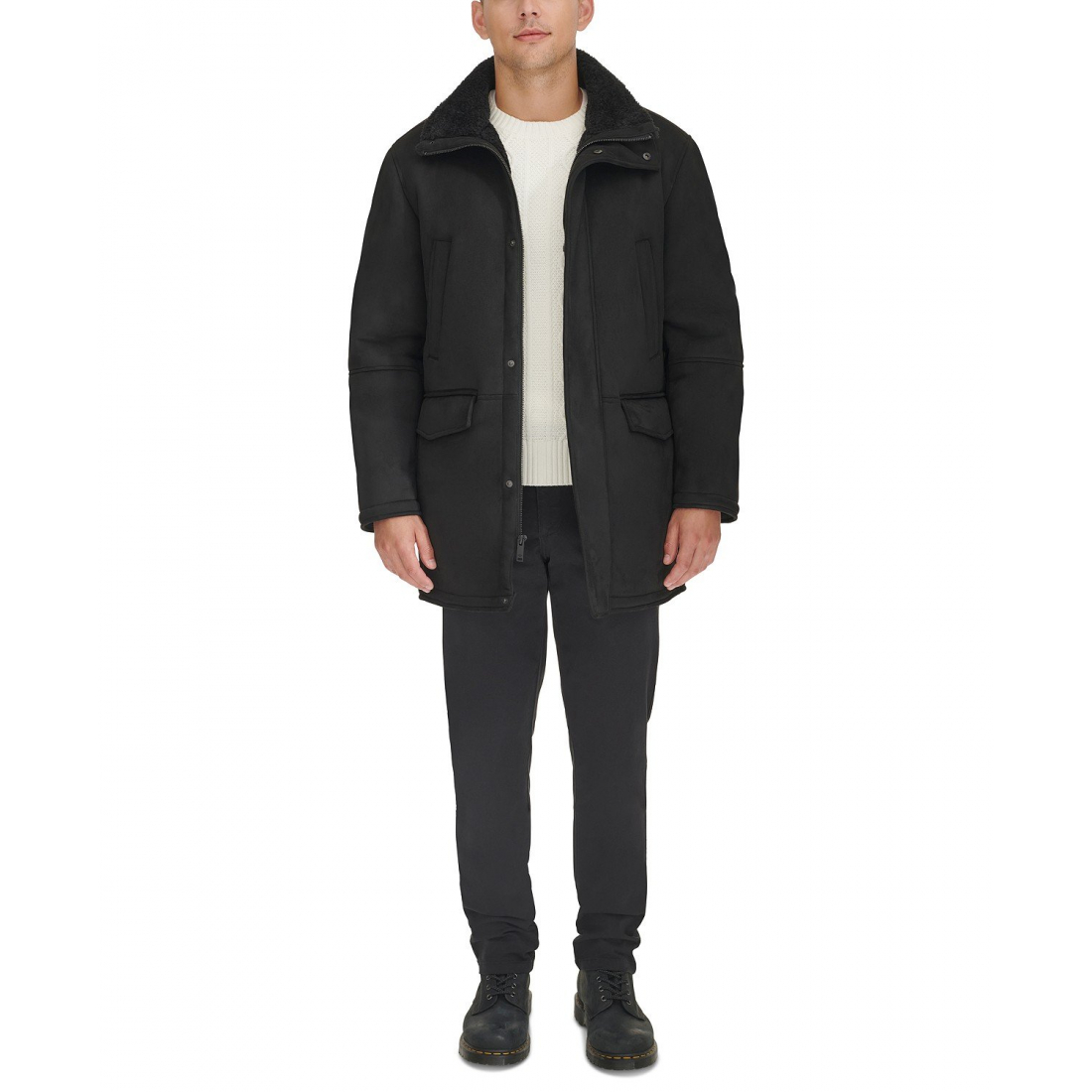 Teddy-Mantel für Herren