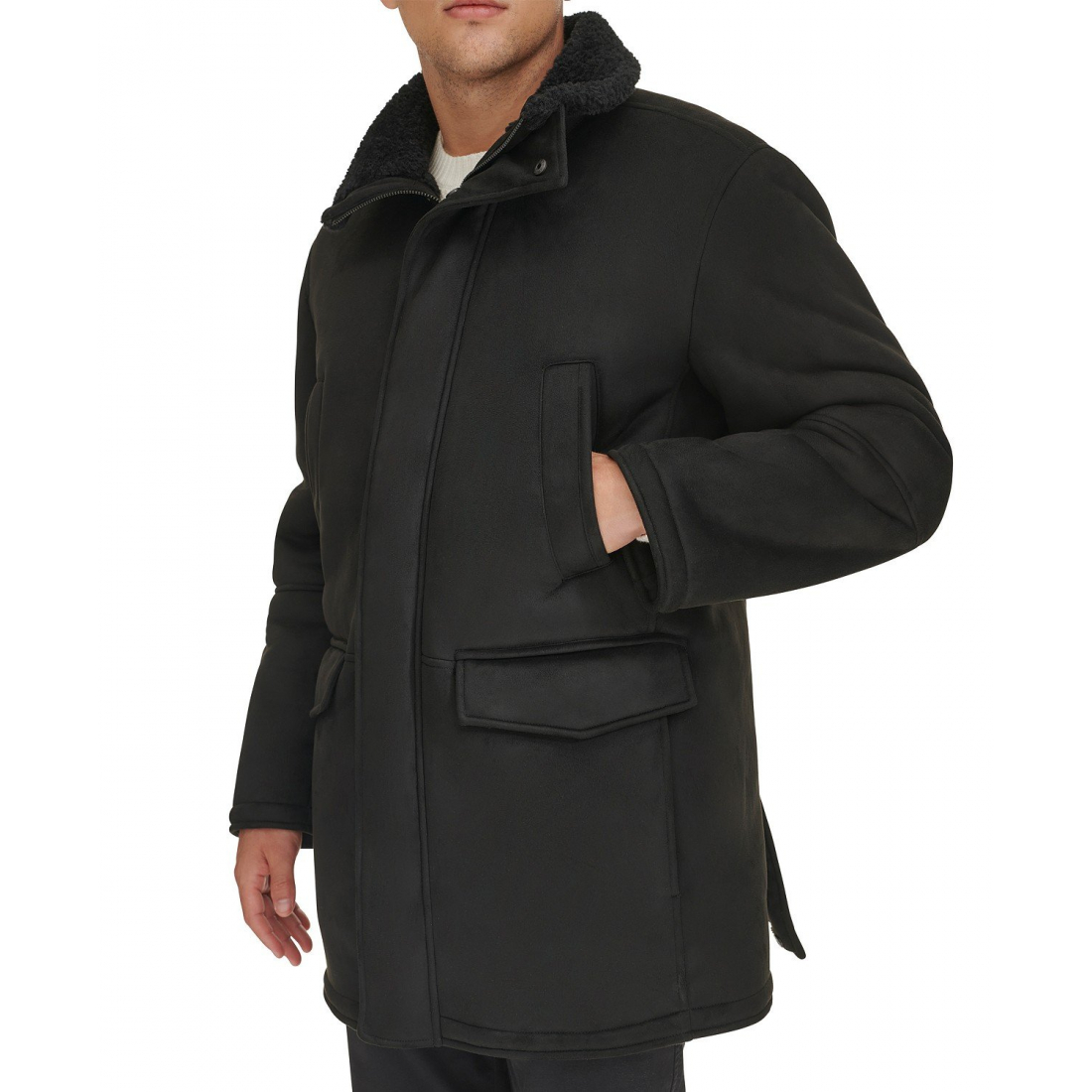 Teddy-Mantel für Herren